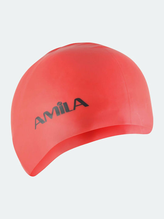 AMILA Σκουφάκι Κολύμβησης Ενηλίκων Κόκκινο AMILA Σκουφάκι Κολύμβησης Ενηλίκων Κόκκινο