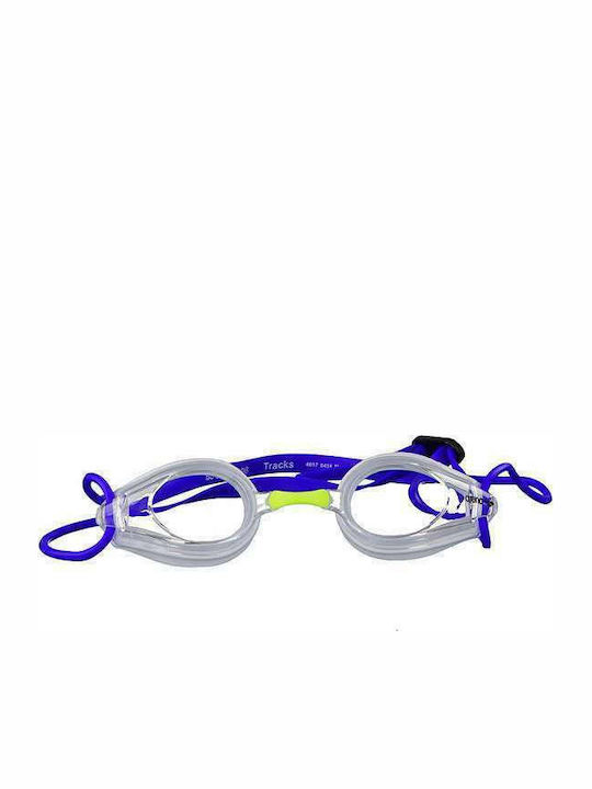 Arena Tracks Swimming Goggles Adults with Anti-Fog Lenses Purple