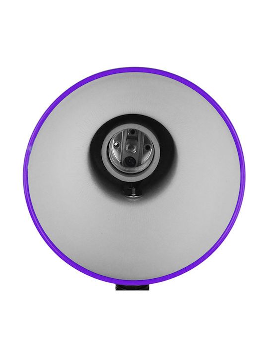 GloboStar Student Office Lamp with Flexible Arm for Socket E27 14x32cm in Purple Color