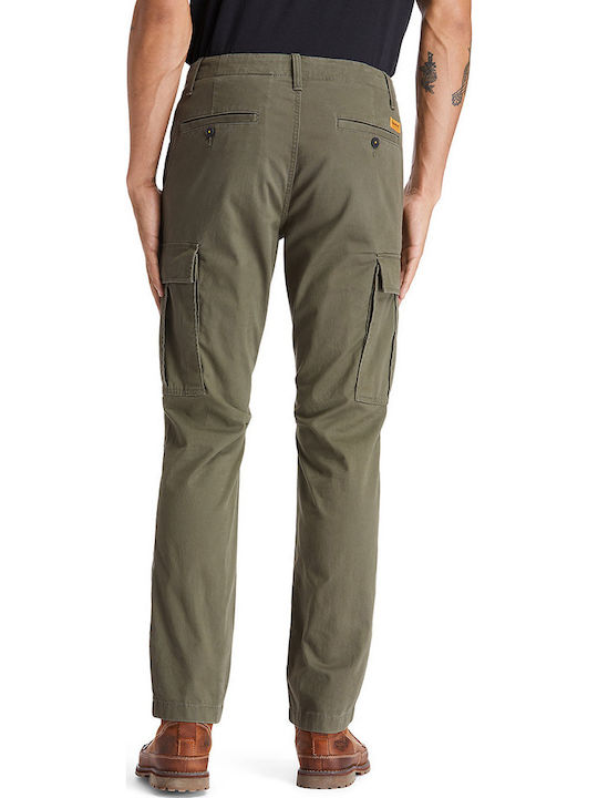 Hose Cargo Elastisch Khaki