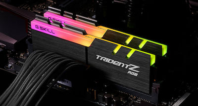 G.Skill Trident Z RGB 64GB DDR4 RAM με 2 Modules (2x32GB) και Ταχύτητα 3600 για Desktop