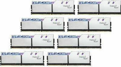 G.Skill Trident Z Royal 256GB DDR4 RAM με 8 Modules (8x32GB) και Ταχύτητα 3600 για Desktop