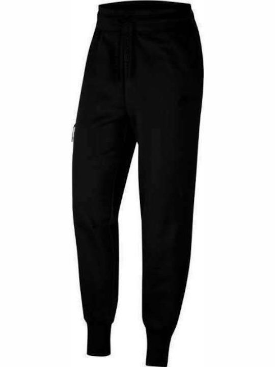 Tech Fleece Παντελόνι Φόρμας με Λάστιχο Μαύρο