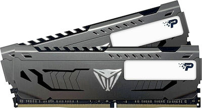 Patriot Viper Steel 32GB DDR4 RAM με 2 Modules (2x16GB) και Ταχύτητα 3600 για Desktop