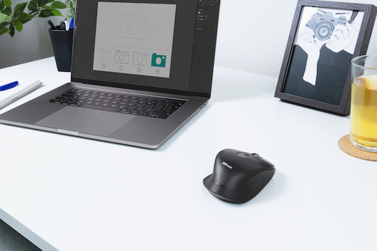 Trust Ozaa Wireless Ergonomic Mouse Black