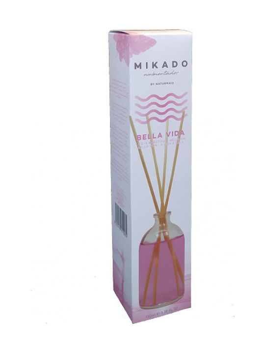 Naturmais Diffuser Mikado Ambientador mit Duft Bella Vida GN93503 1Stück 100ml