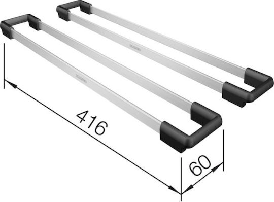 Blanco Placemats for Cooking Utensils Stainless Steel 2pcs