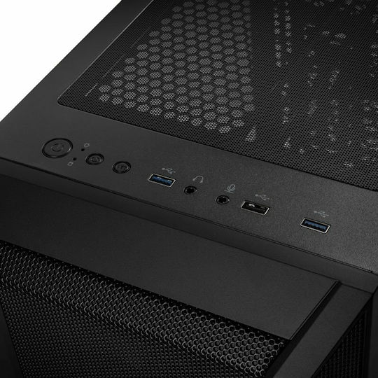 Kolink Citadel Mesh RGB Gaming Midi Tower Κουτί Υπολογιστή με Πλαϊνό Παράθυρο Μαύρο