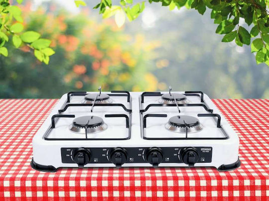 Promis KG400 Countertop Burner Flüssiggas with 4 Burners Gray