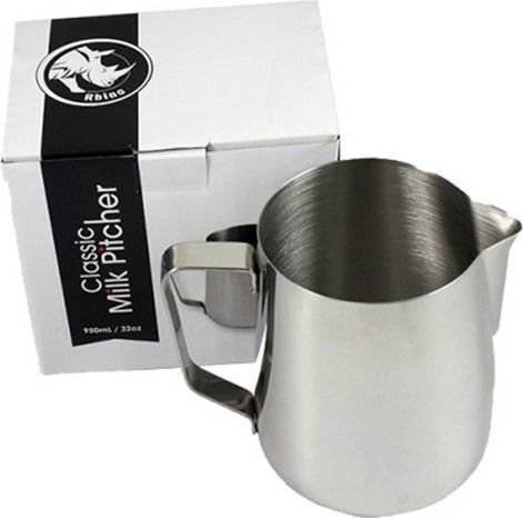 Rhino Coffee Gear Classic Milk Pitcher 950ml Inox