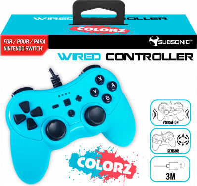 Subsonic Colorz Ενσύρματο Gamepad για Switch Μπλε