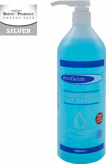 Ecofarm Hand Gel Антисептик Гел За Ръце с помпа 1000мл