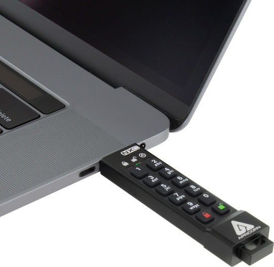 Apricorn Aegis Secure Key 3NXC 64GB USB 3.2 USB Stick Black