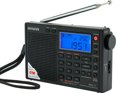 Aiwa RMD-77 Radio portabil Cu baterie cu USB Negru