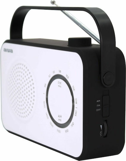 Aiwa R-190BW Φορητό Ραδιόφωνο Ρεύματος / Μπαταρίας Λευκό