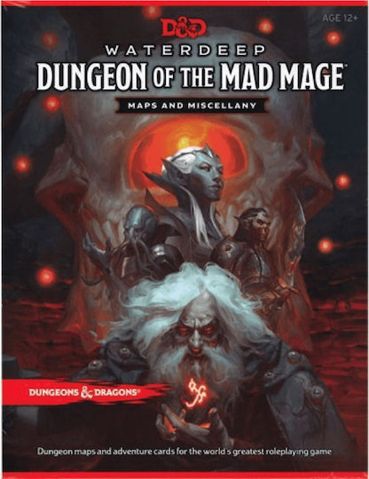 Wizards of the Coast Dungeons & Dragons Dungeons & Dragons - Waterdeep Dungeon of the Mad Mage Guidebook Maps and Miscellany