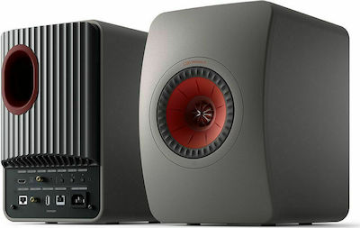 Kef LS50 Wireless II Home Entertainment Active Speaker 2 No of Drivers Wi-Fi Connected and Bluetooth 760W Gray (Pair)