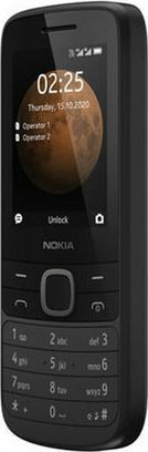 Nokia 225 4G Dual SIM Κινητό με Κουμπιά (Αγγλικό Μενού) Μαύρο