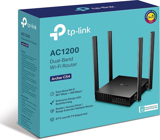 TP-LINK Archer C54 v1 Безжичен Рутер Wi-Fi 5 - Wi-Fi 5 с 4 Порта Ethernet