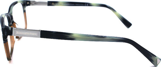 Zegna Men's Acetate Prescription Eyeglass Frame Blue EZ5045 064