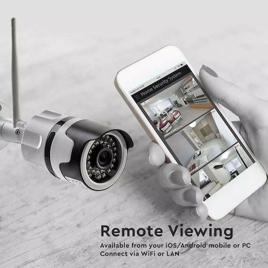 V-TAC VT-5157 IP Cameră de Supraveghere Wi-Fi Full HD+ 3MP Rezistentă la apă cu Comunicare Bidirecțională și Lentilă 3.6mm
