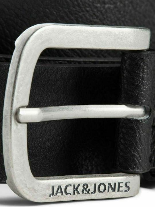 Men's Belt from Artificial Leather Black
