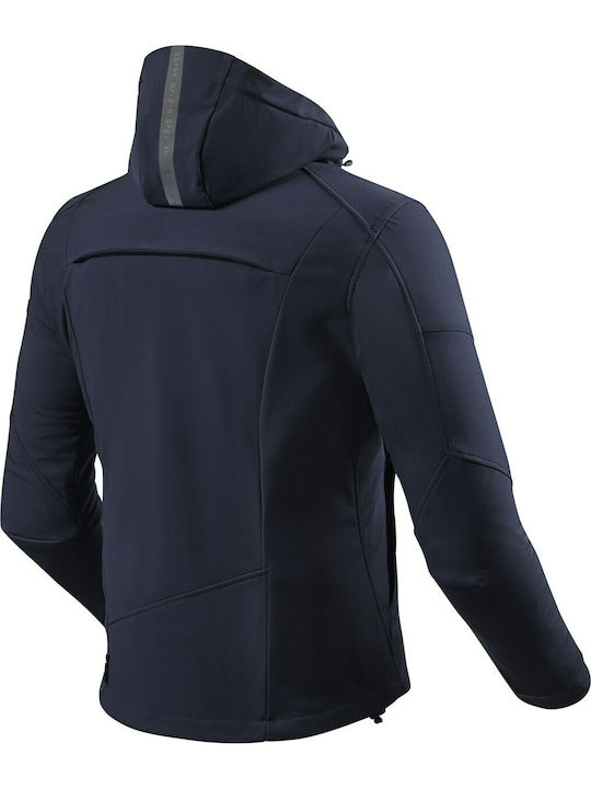 Rev'IT Afterburn H2O Winter Herren Motorradjacke Softshell Wasserdicht Dark Navy