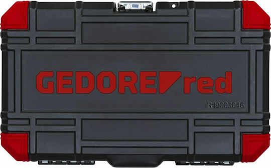 Gedore R49003046 Καστάνια με Καρυδάκια 1\4" 46τμχ