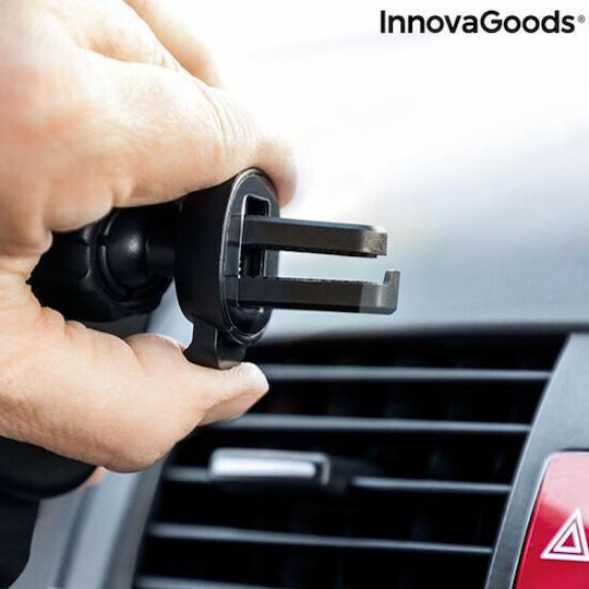 InnovaGoods Auto Handyhalterung mit verstellbaren Haken und Kabelloses Laden Schwarz