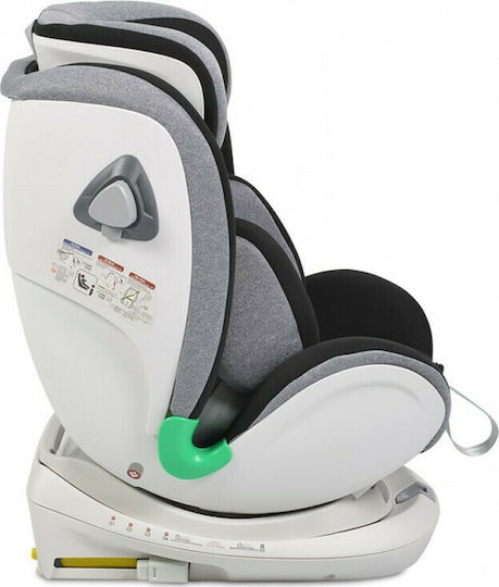 Cangaroo 0-1-2-3 Baby Car Seat i-Size with Isofix General Grey 0-36 kg