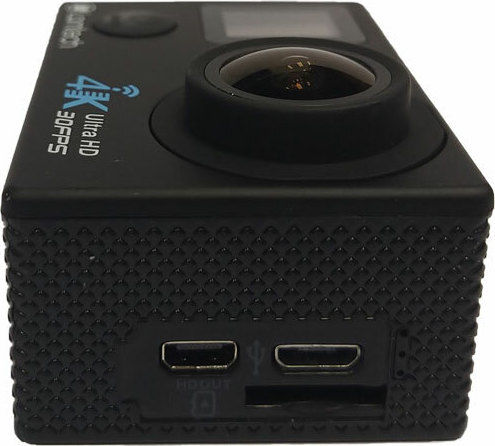 Lamtech LAM021615 Action Camera 4K Ultra HD Underwater (with Case) and Wi-Fi Black