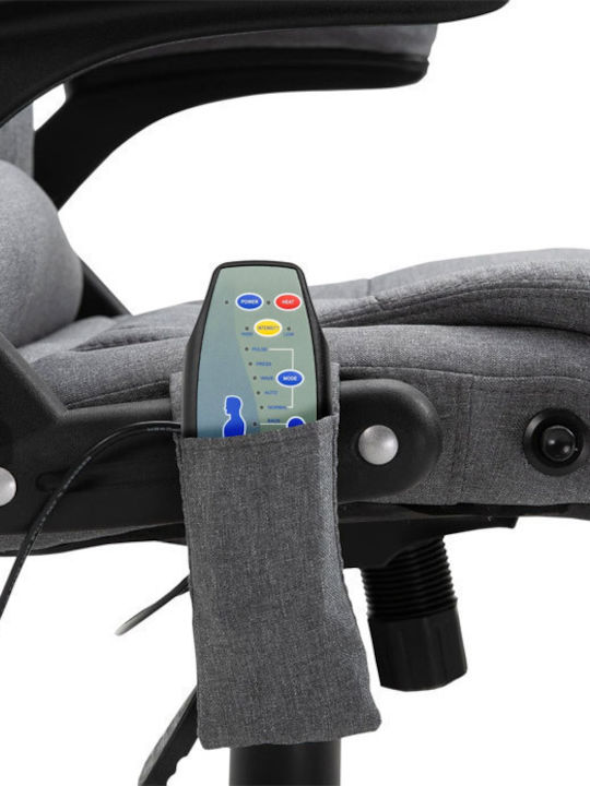 Vinsetto Executive Office Chair Massage With Recline Grey