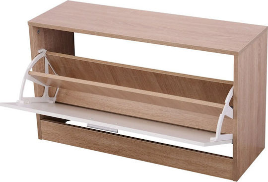 Entry Furniture with Mirror / Hanger / Shoe Rack & Bench 80x27x46.5cm
