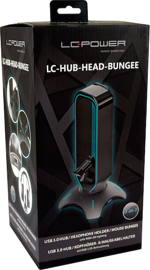 LC-Power USB-Hub & Kopfhörerhalter Headset-Zubehör
