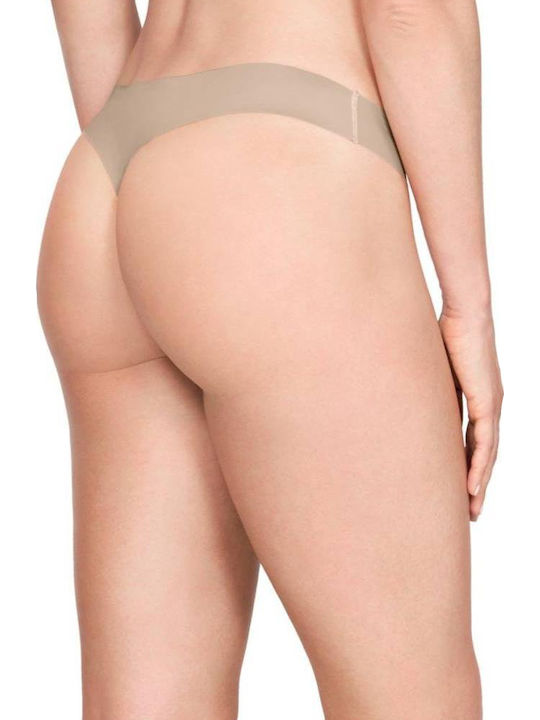 Under Armour Pure Stretch Women's String 3Pack Seamless Beige