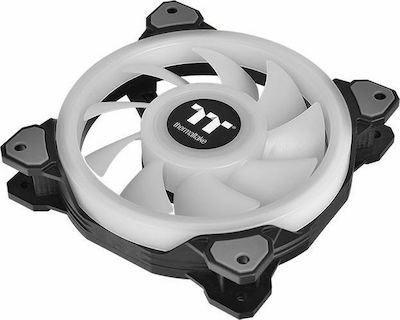 Thermaltake Riing Quad 14 RGB Radiator Fan TT Premium Case Fan 140mm με Σύνδεση 4-Pin PWM Λευκό