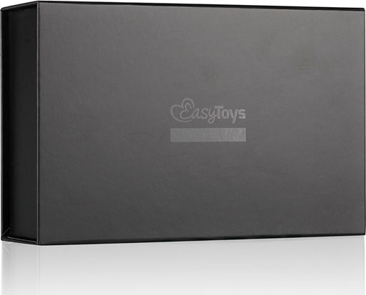 Easytoys Fetish Collection Leather Collar with Nipple Chains BDSM Kit in Black Color