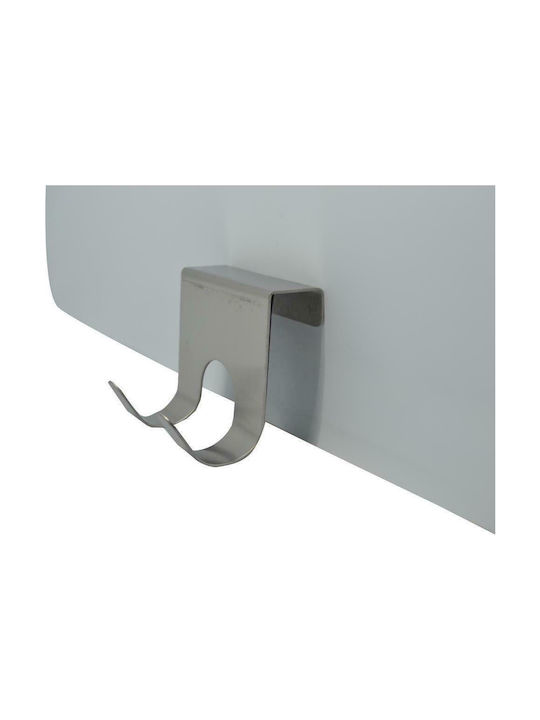 Ankor Inox Door Hook with 2 Positions 2.5x2.2x8.5cm 2pcs