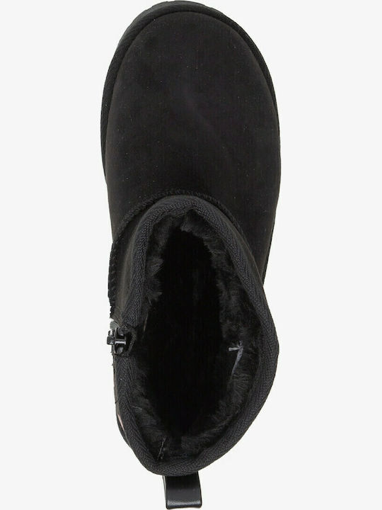 Wave Ghete Copii cu Fermuar Negre