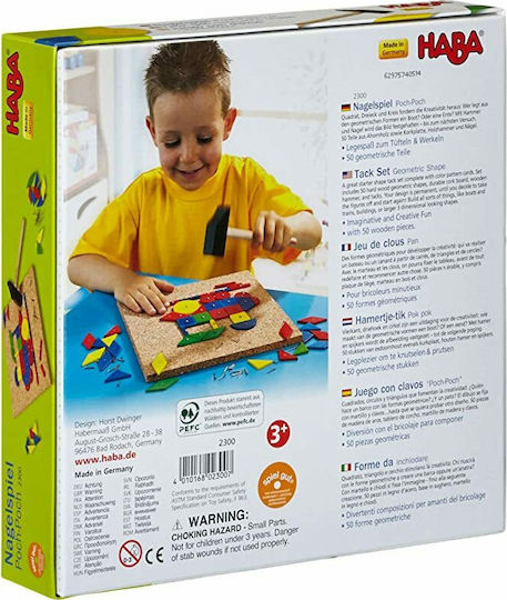 Haba Wooden Construction Toy Composition Pegging Pok-Pok for Children 3+ years+ Years