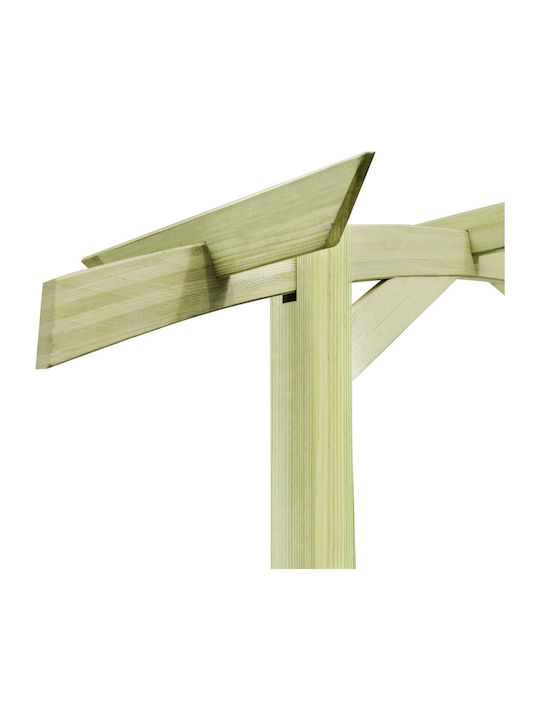 Gartenbogen aus Holz in Braun Farbe 180x40x210cm