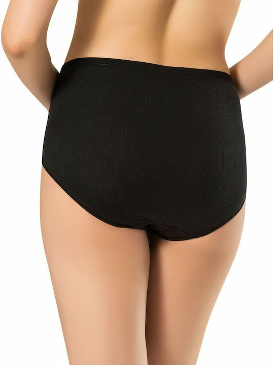 Kal-tsa Cotton High-waisted Women's Slip Black