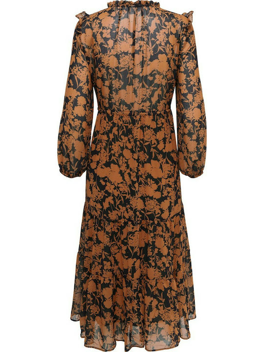 Midi All Day Φόρεμα Μακρυμάνικο Floral