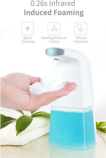 TOOL-0036 Επιτραπέζιο Dispenser Αφρού για την Κουζίνα Πλαστικό με Αυτόματο Διανομέα Λευκό