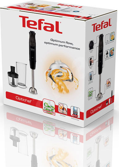 Tefal Optichef 2 In 1 Ραβδομπλέντερ με Ανοξείδωτη Ράβδο 800W Μαύρο