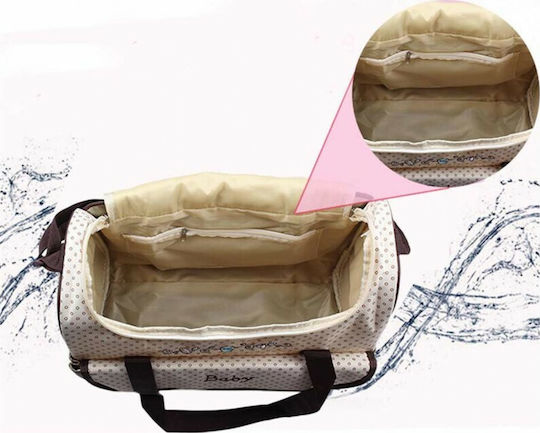 Diaper Bag B-52 Brown - Beige 42x17x40cm.