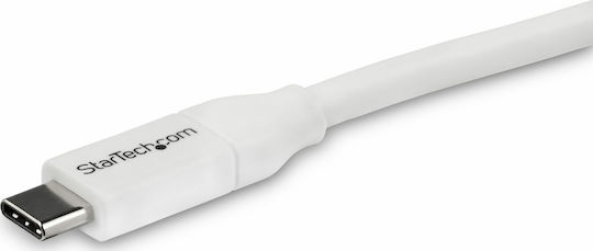 StarTech USB 2.0 Cable USB-C male - USB-C 100W PD Λευκό 4m USB2C5C4MW