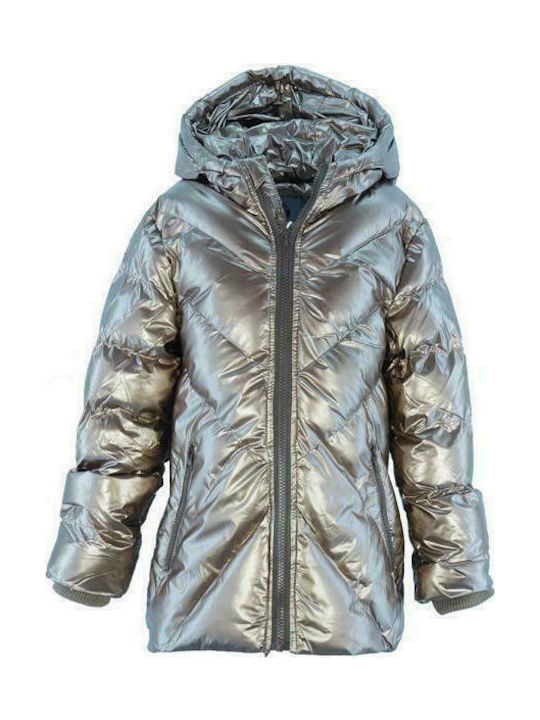 Joyce Kinderjacke Lang mit Kapuze Gold