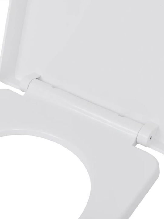 vidaXL Capac WC Închidere lentă Plastic 46x36.5cm Alb