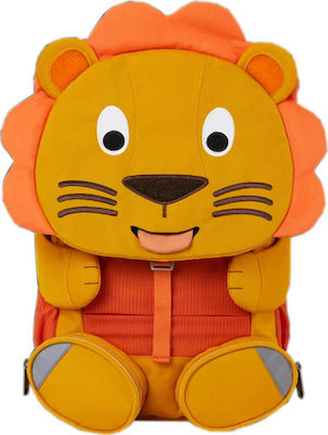 Affenzahn Lion Σχολική Τσάντα Πλάτης Νηπιαγωγείου σε Πορτοκαλί χρώμα Μ20 x Π12 x Υ31cm
